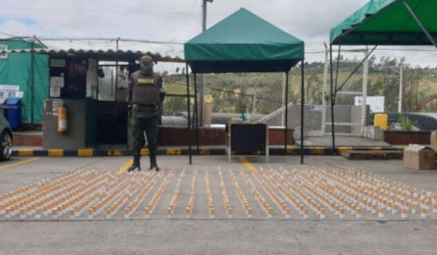 El cargamento fue encontrado en un vehículo de encomiendas