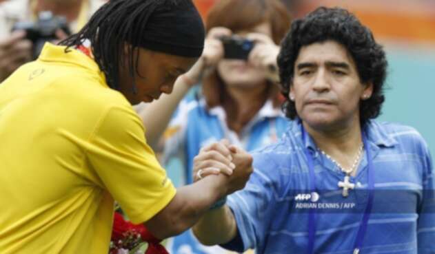 Maradona y Ronaldinho