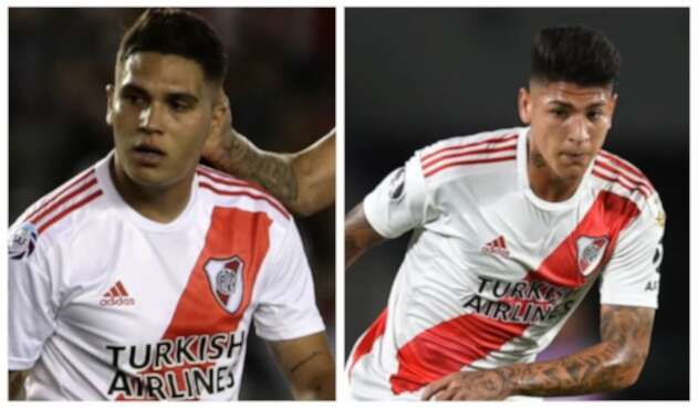 Juan Fernando Quintero y Jorge Carrascal en River Plate