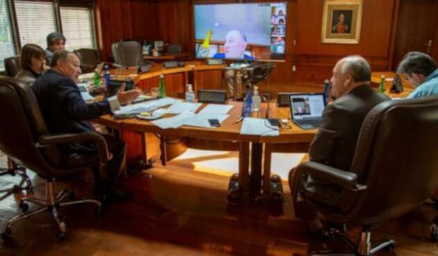 Corte Constitucional sesionando virtual Corte Constitucional sesionando virtual