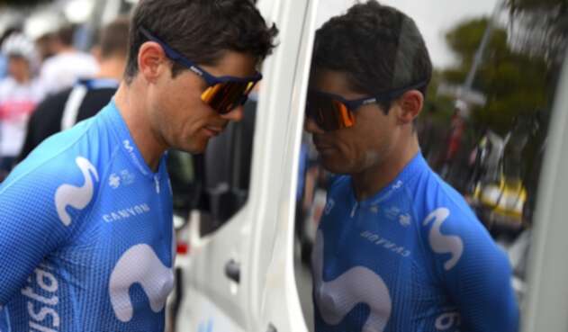 Edu Prades, ciclista del Movistar