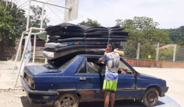 Familias desplazadas de la vereda Totumito