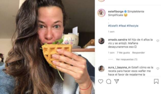Estefanía Borge y la comida sana