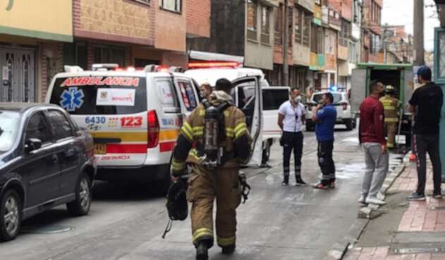Explosión de caneca con químicos en Bogotá