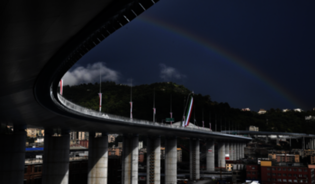 Nuevo puente de Génova en Italia
