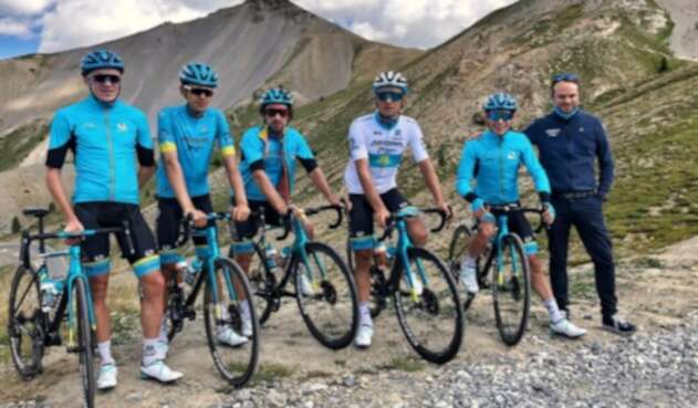 Harold Tejada con el Astana