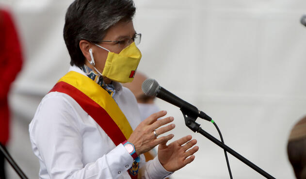 Claudia López / Celebración de cumpleaños de Bogotá en pandemia