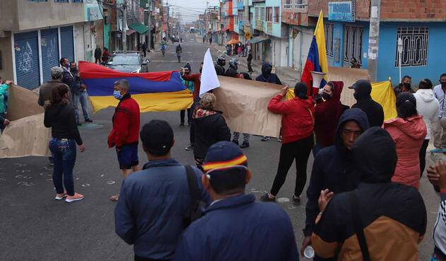 Protestas en Ciudad Bolívar por falta de ayudas