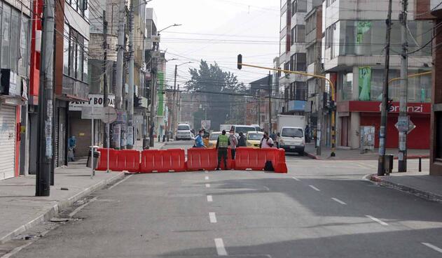 Localidades en cuarentena / protesta de comerciantes por nueva cuarentena sectorizada