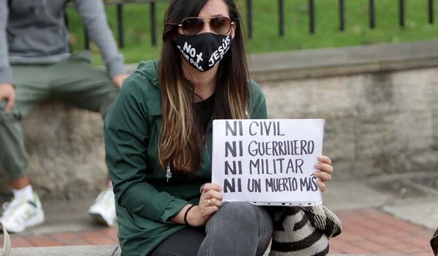 Protesta de jóvenes por la vida