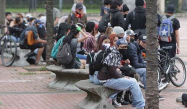 Protesta de jóvenes por la vida