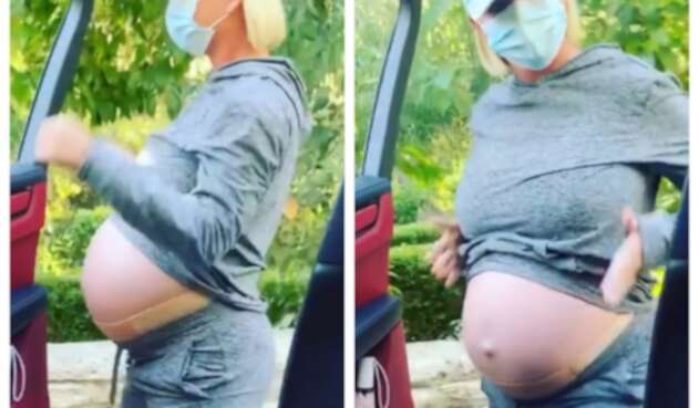 Katy Perry haciendo peligroso reto viral