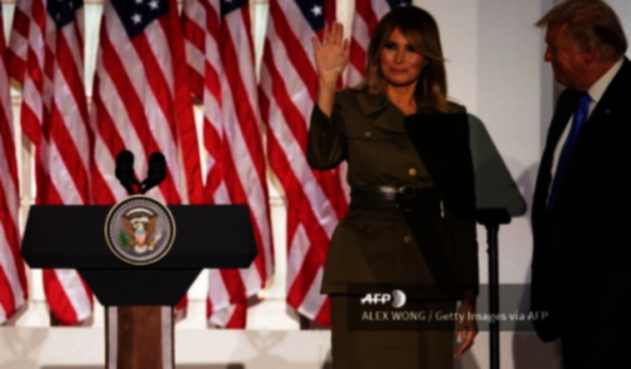Melania Trump en su discurso en la Convención Republicana