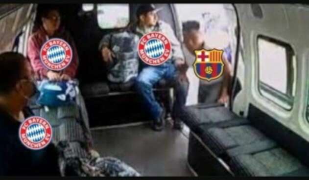 Memes que dejó el Barcelona (2) Bayern (8)