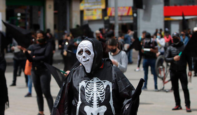 Comerciantes de San Victorino adelantan protesta