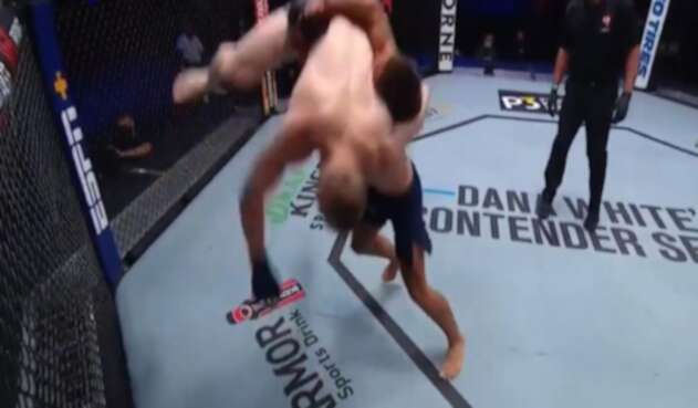 Court McGee se puso la nariz en su sitio en plena pelea.
