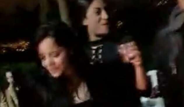 Foto tomada del video de la fiesta.