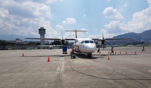 Aeronave ATR42 de la aerolínea Satena