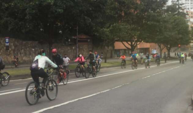 Ciclistas en Bogotá Ciclistas en Bogotá