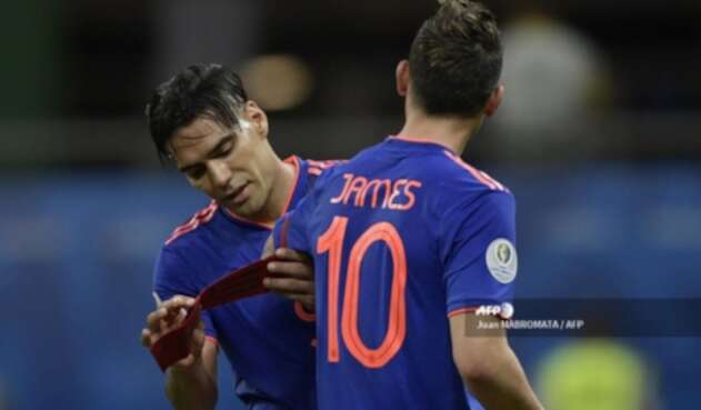 Falcao y James Rodríguez