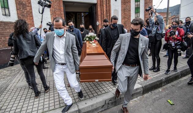 El sepelio de Javier Ordóñez se dio en Bogotá.