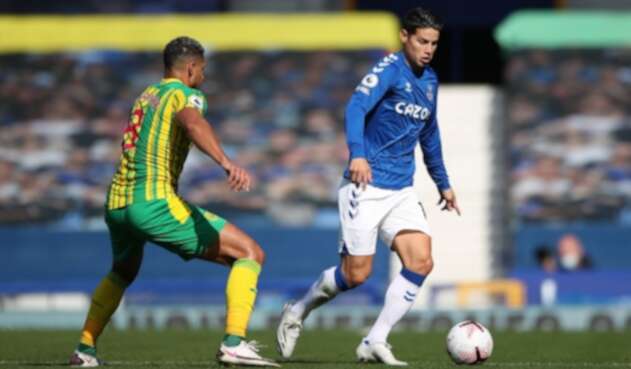 James Rodríguez, Everton vs West Bromwich
