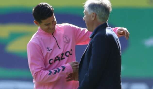 James Rodríguez, Carlo Ancelotti, Everton