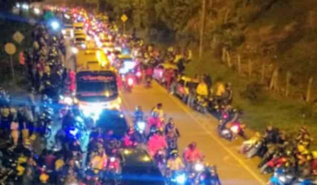Trancón de seis horas