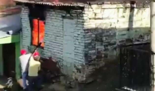 Incendio en el oeste de Cali