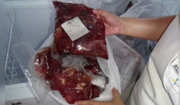Se distribuía la carne por los colegios de Bucaramanga