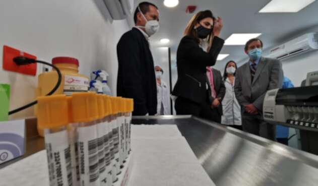 Laboratorio para pruebas Covid, en El Dorado