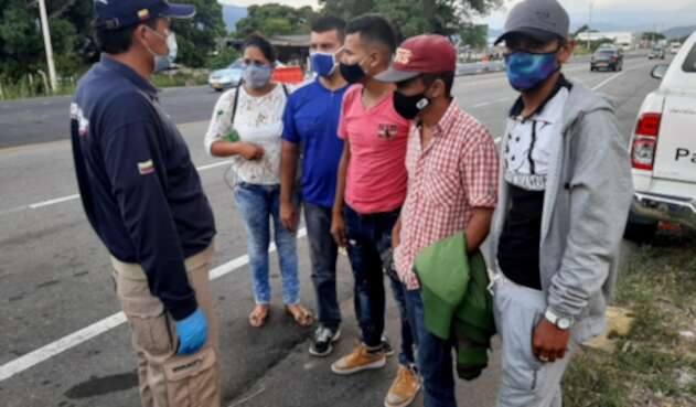 Migrantes venezolanos de vuelta a Colombia