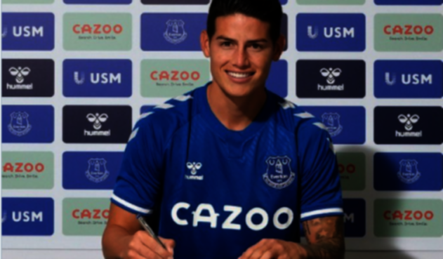 James Rodríguez, nuevo jugador de Everton