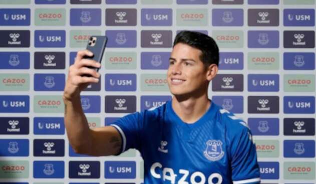 James Rodríguez, nuevo jugador de Everton.