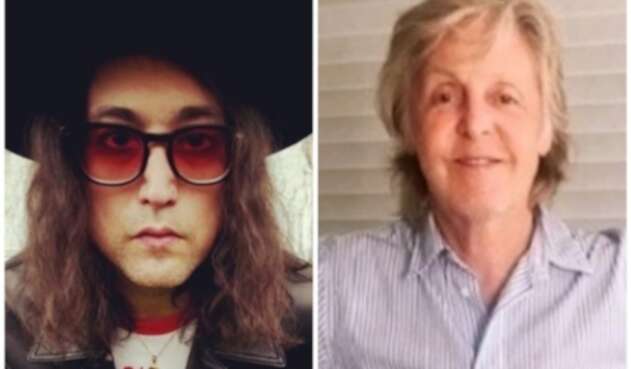 Sean Ono Lennon y Paul McCartney