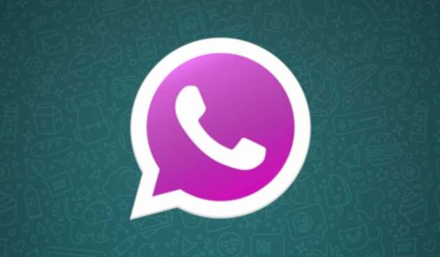 Logo WhatsApp rosado
