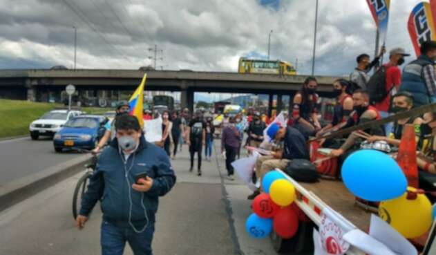Caravana de las centrales Obreras