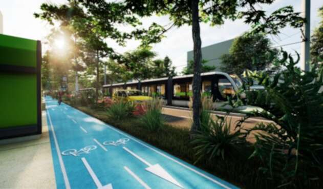 Render del Metro de la 80 en Medellín