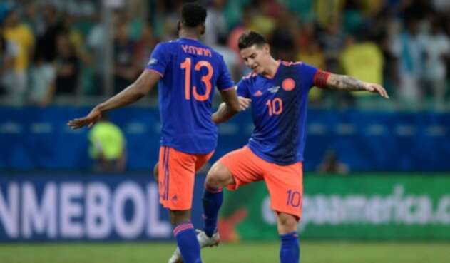 James y Yerry Mina - Selección Colombia