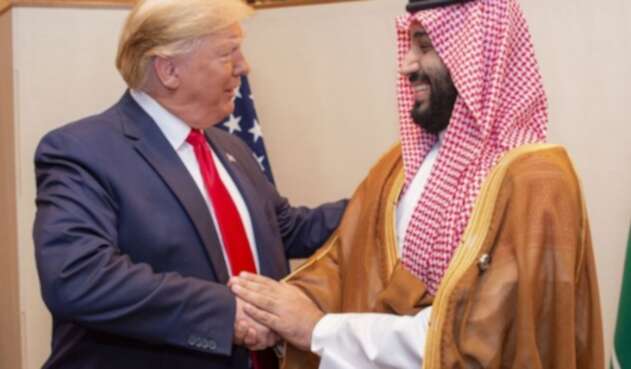 Presidente Donald Trump y Mohammed bin Salman, príncipe heredero de Arabia Saudita