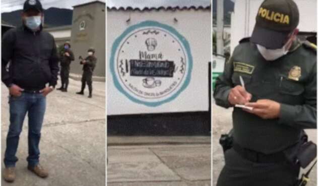 Comparendo para joven que puso cartel de #NosEstánMatando en su negocio en Santander
