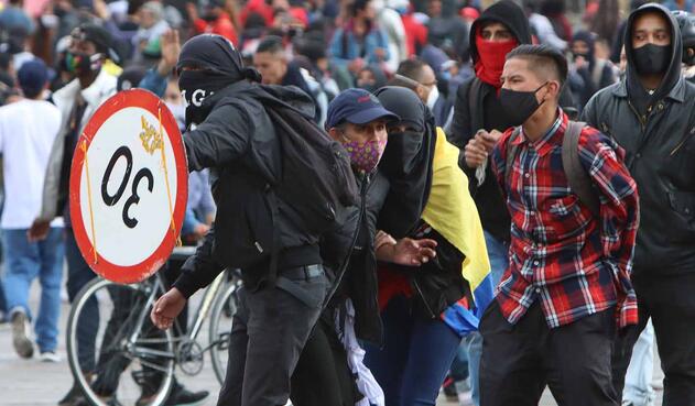 Protestas en Bogotá, 21 de septiembre de 2020