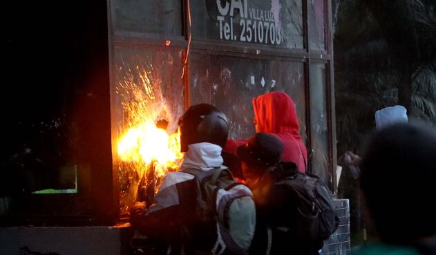 Protestas en Villa Luz, 10 de septiembre de 2020