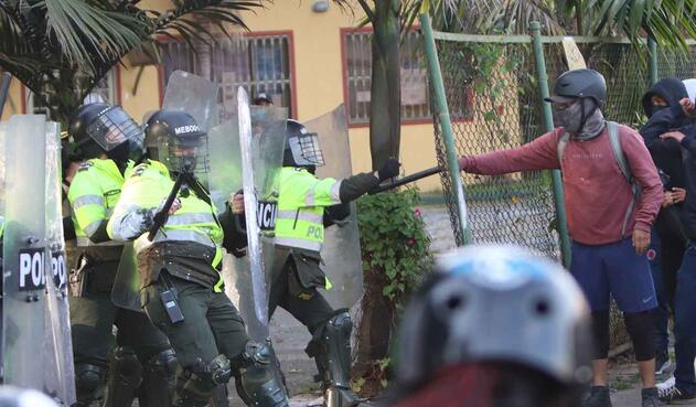 Protestas en Villa Luz por la muerte de Javier Ordóñez
