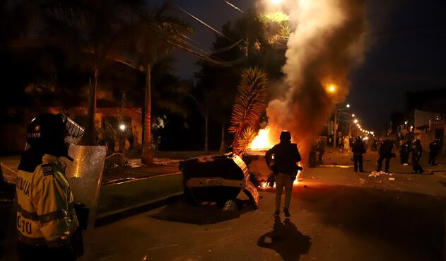 Protestas en Villa Luz, 10 de septiembre de 2020