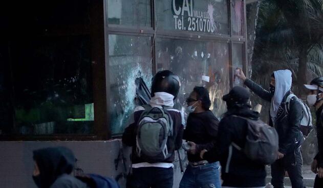 Protestas en Villa Luz, 10 de septiembre de 2020