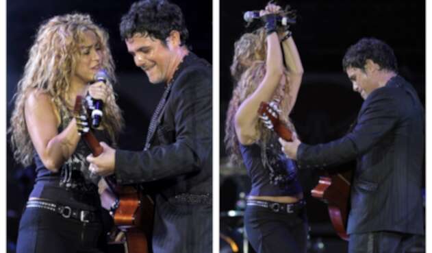 Shakira y Alejandro Sanz