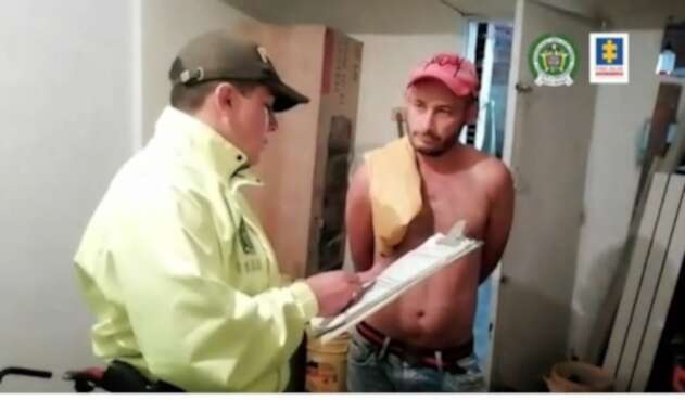 Momento de la captura de Héctor de Jesús Rivera Ruiz.