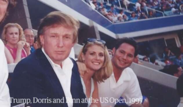 Trump y Amy Dorris Trump y Amy Dorris