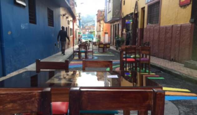 Restaurantes al aire libre, en Bogotá